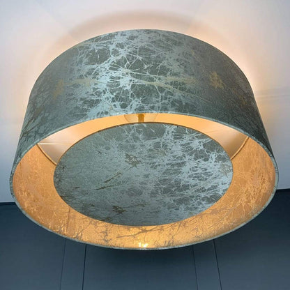 Lava Stone Pendant Shade with Matching Baffle