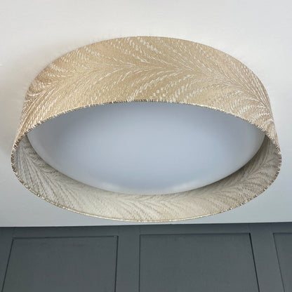 Midi 3 Light Flush Ceiling Light with Luxor Stone