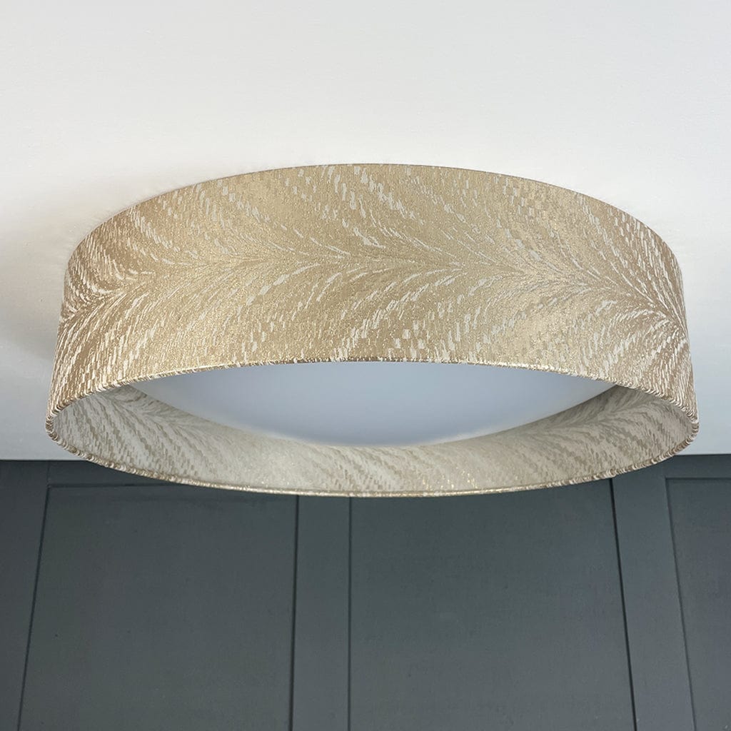 Midi 3 Light Flush Ceiling Light with Luxor Stone