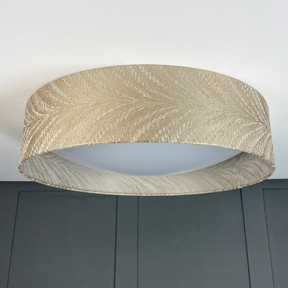 Midi 3 Light Flush Ceiling Light with Luxor Stone