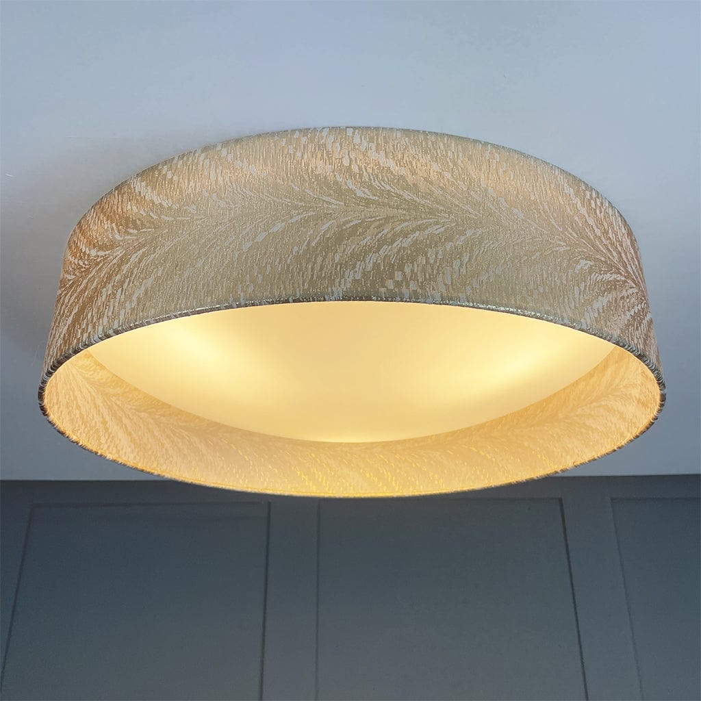 Midi 3 Light Flush Ceiling Light with Luxor Stone