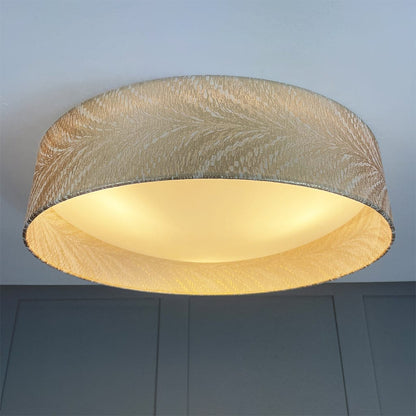 Midi 3 Light Flush Ceiling Light with Luxor Stone