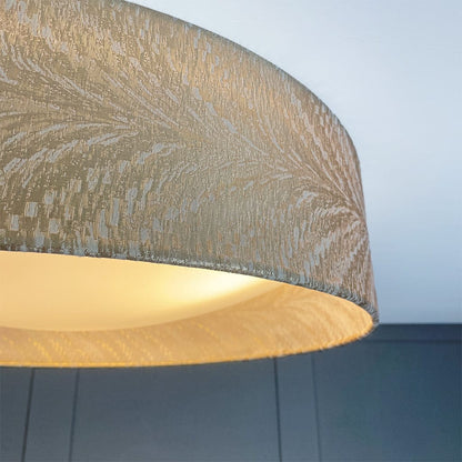 Midi 3 Light Flush Ceiling Light with Luxor Stone