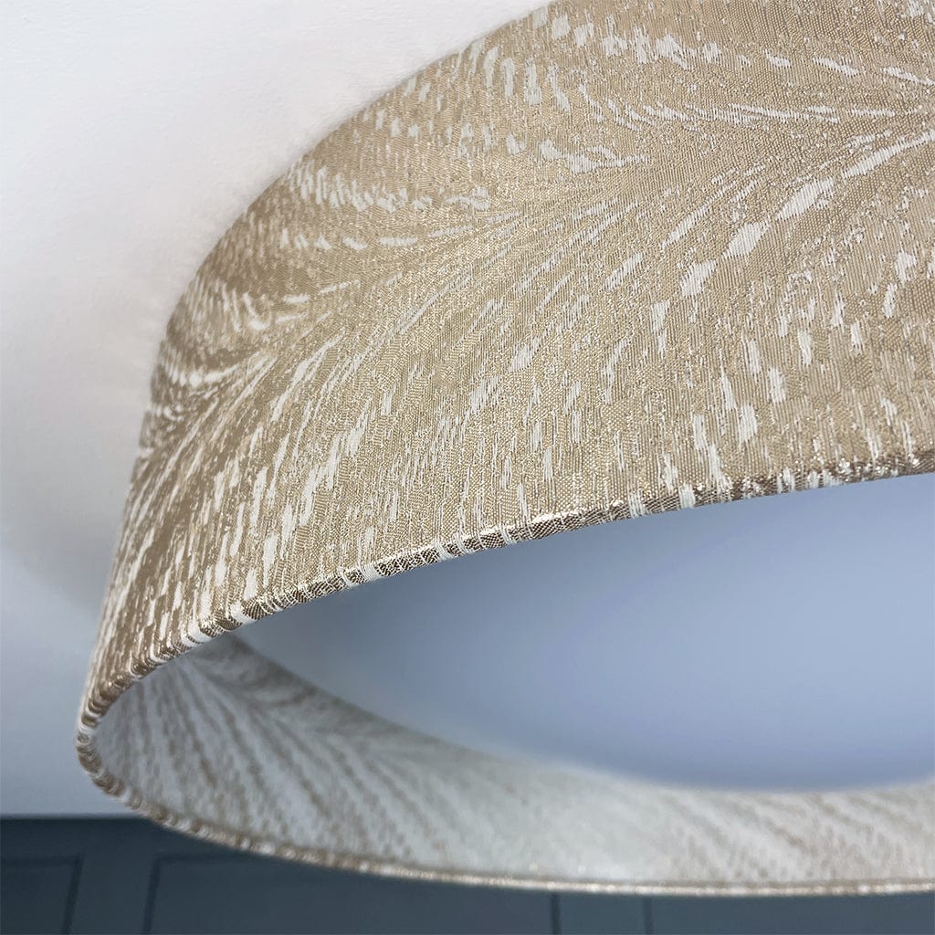 Midi 3 Light Flush Ceiling Light with Luxor Stone