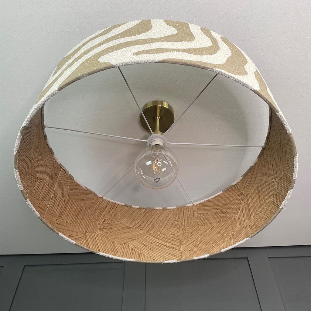 Arte Mauna Wallpaper Lined Pendant Shade with Sigrid Birch Outer