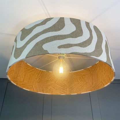 Arte Mauna Wallpaper Lined Pendant Shade with Sigrid Birch Outer