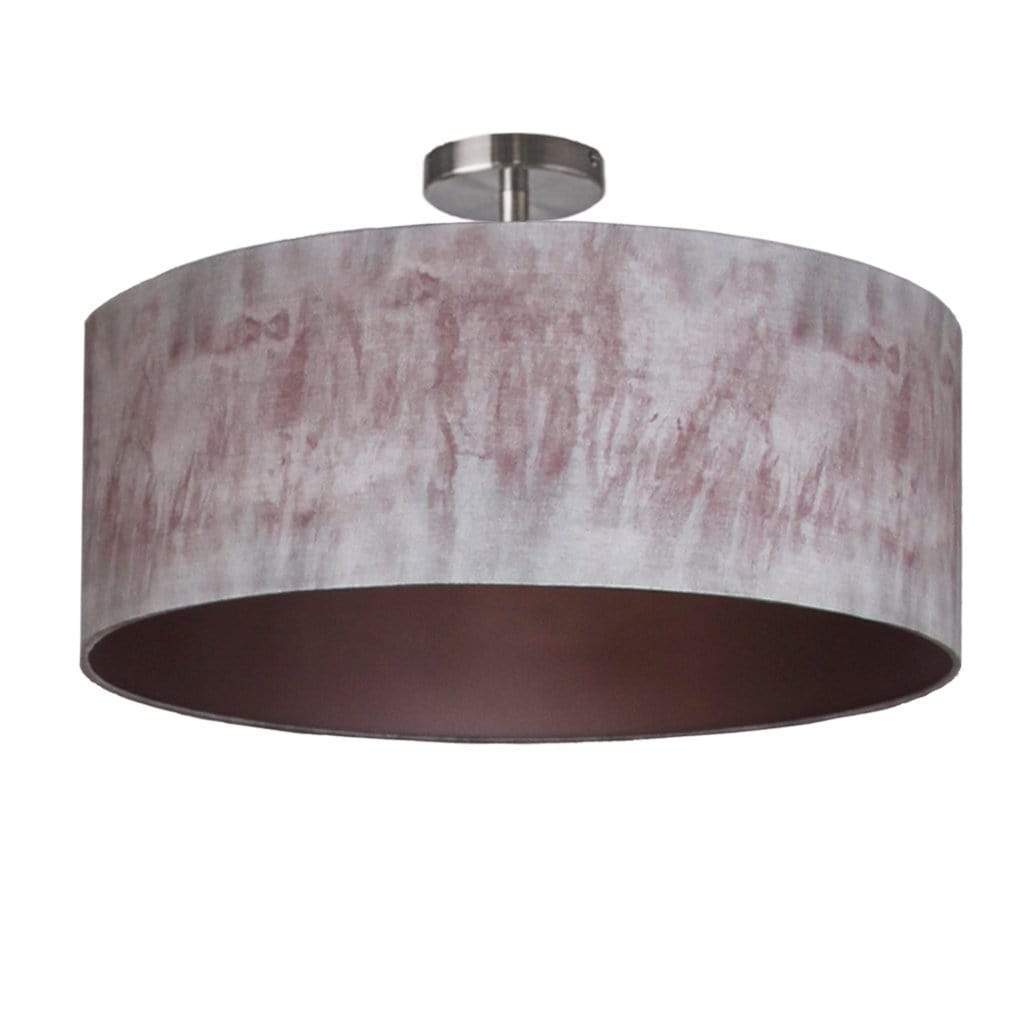 Blush Pink & Grey Ombre Electrified Pendant Shade