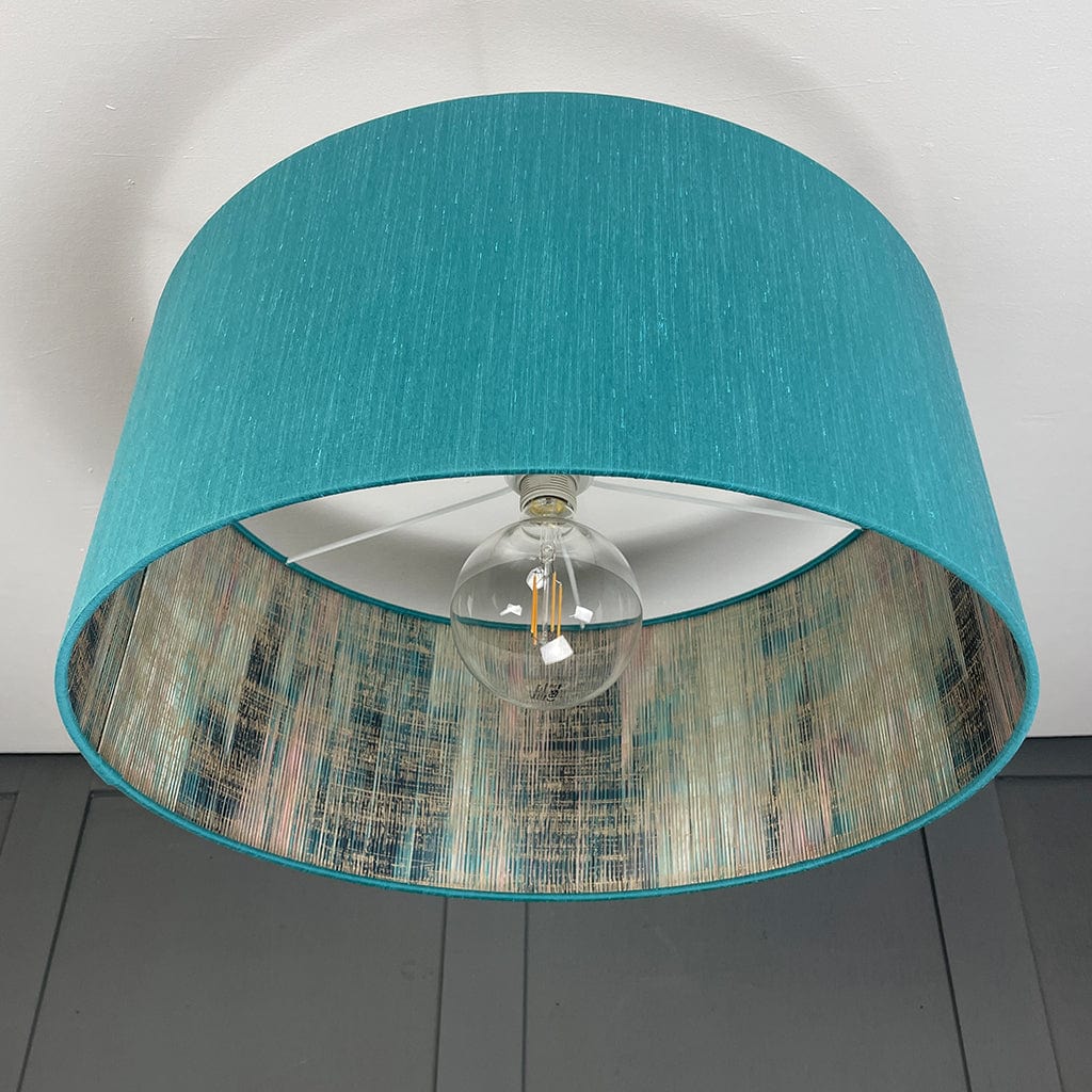 Serengeti Mineral Lined Pendant Shade with Tussah Peacock