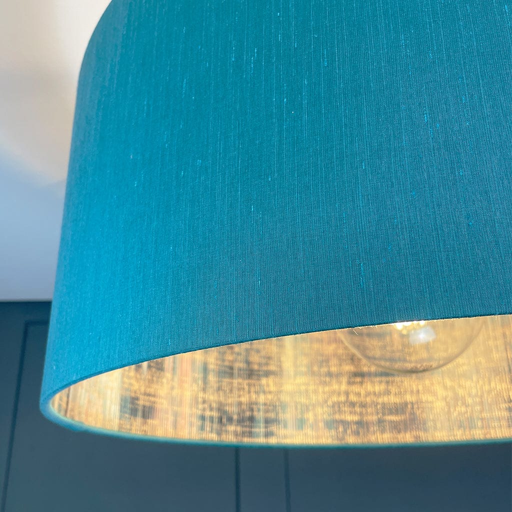 Serengeti Mineral Lined Pendant Shade with Tussah Peacock