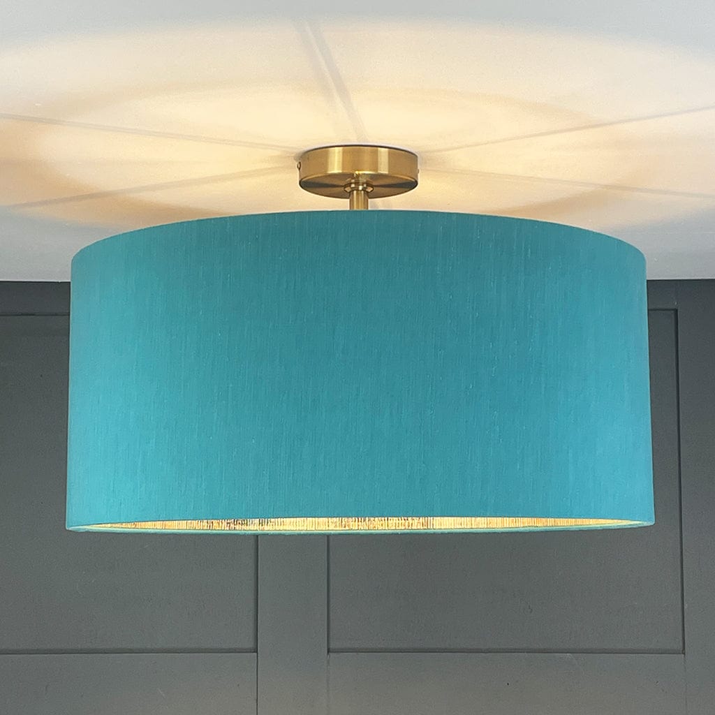 Serengeti Mineral Lined Pendant Shade with Tussah Peacock