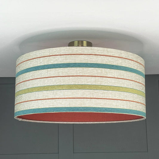 Westbourne Laurel Shallow Shade with Saxon Chilli Fabric Lining