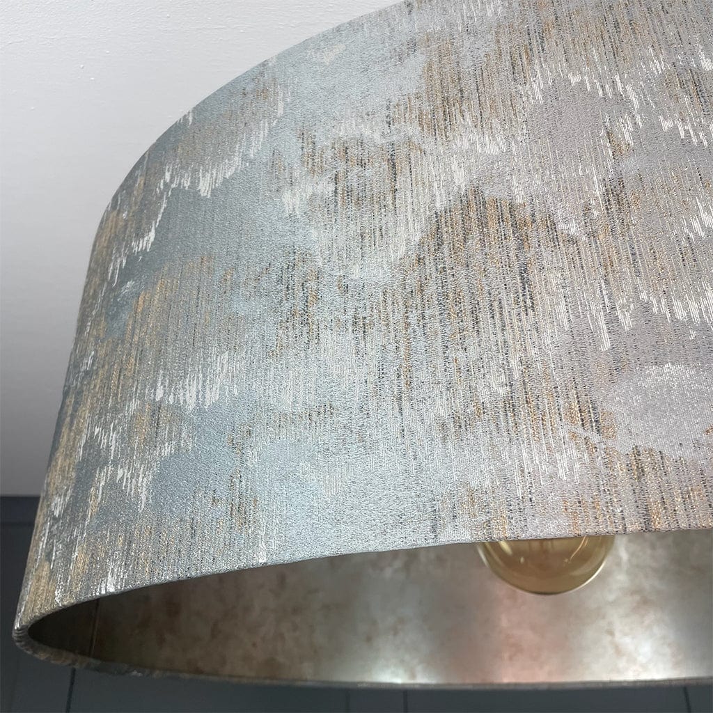 Tai Shale Pendant Shade with Burnished Wallpaper Lining