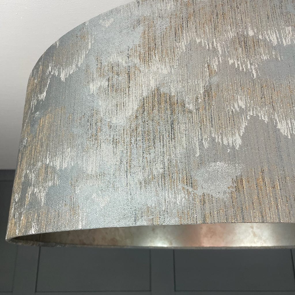 Tai Shale Pendant Shade with Burnished Wallpaper Lining