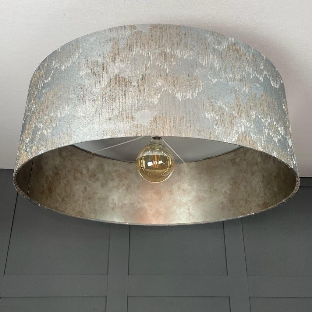 Tai Shale Pendant Shade with Burnished Wallpaper Lining