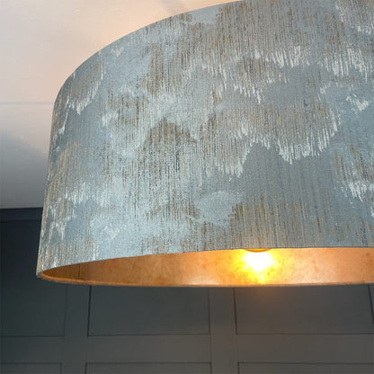 Tai Shale Pendant Shade with Burnished Wallpaper Lining