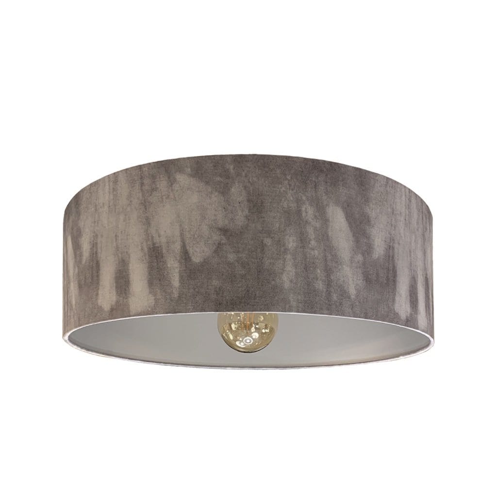 Grey Ombre & Matt Silver Electrified Pendant Shade