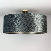 Fantail Sapphire Pendant Shade & Champagne Burnish Lining
