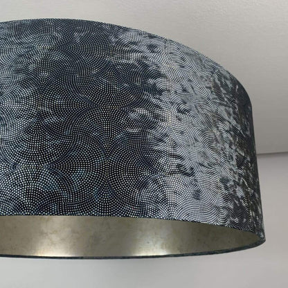 Pangolin Sapphire Ice Velvet Pendant Shade with Champagne Burnish Lining