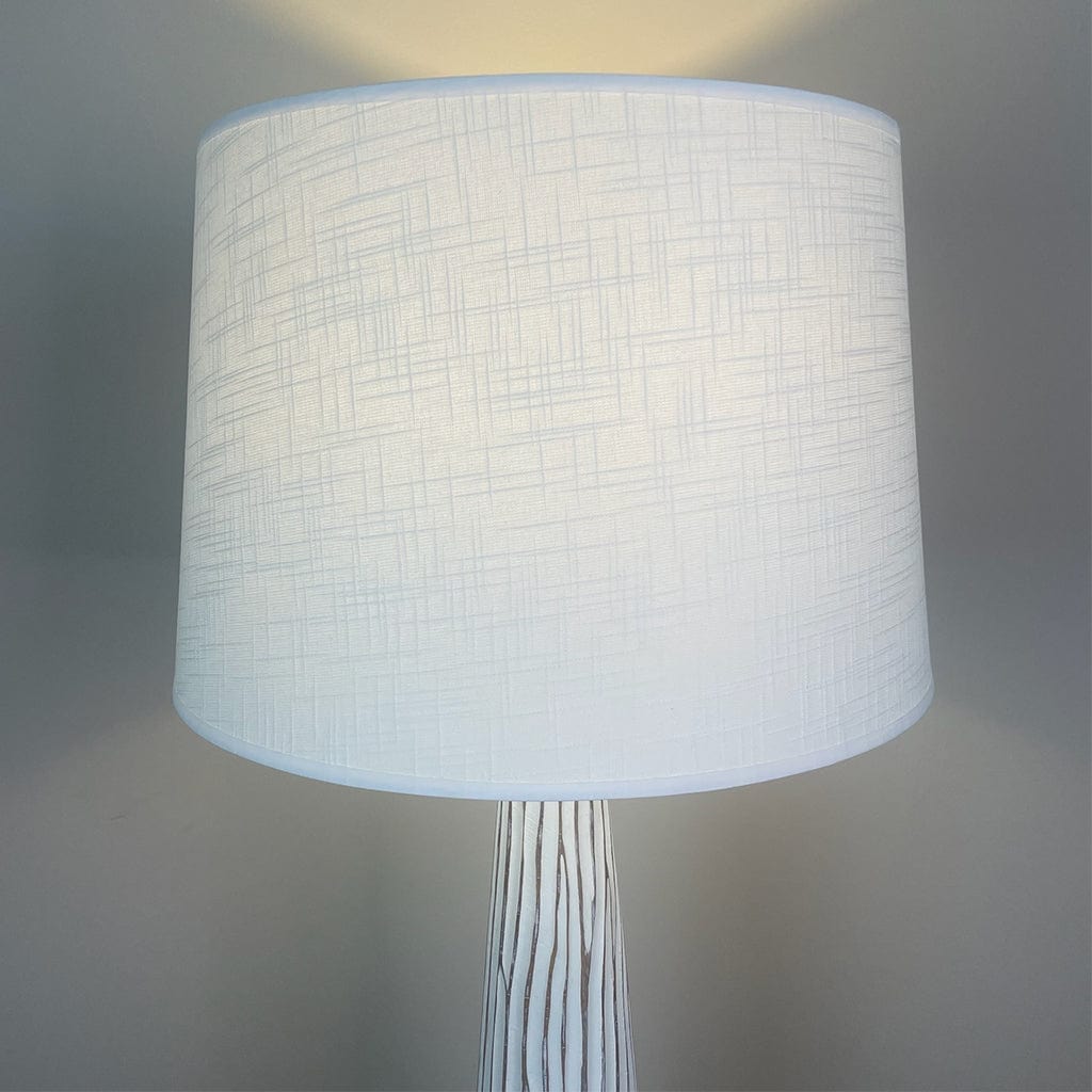 Wood Effect Floor Lamp with Shade