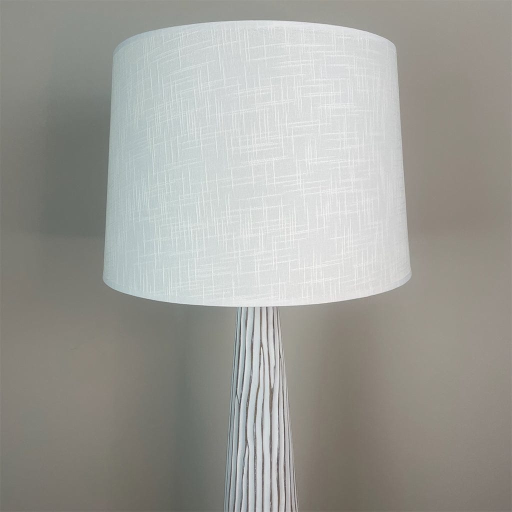 Wood Effect Floor Lamp with Shade