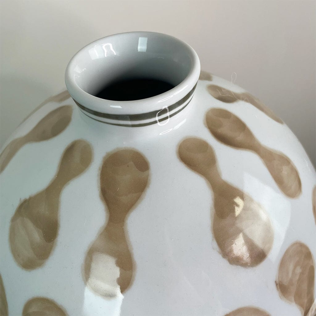 Tan Lidded Jar