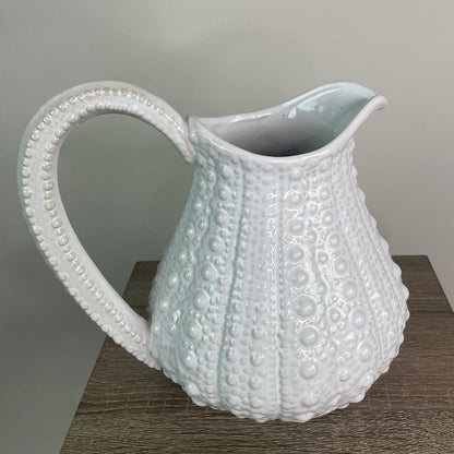 Large White Urchin Jug