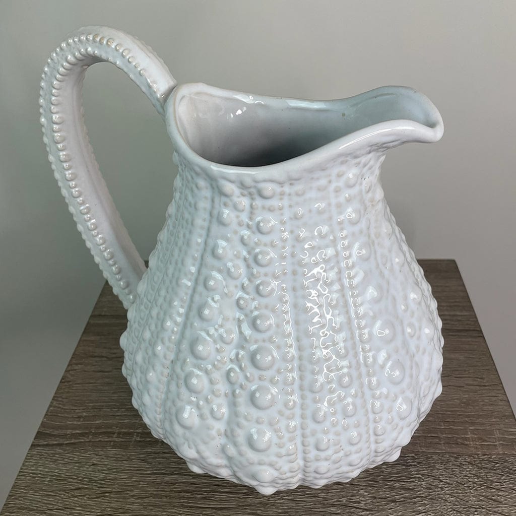 Large White Urchin Jug