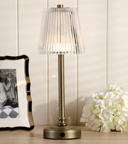 Callaghan Antique Brass Rechargeable Table Lamp