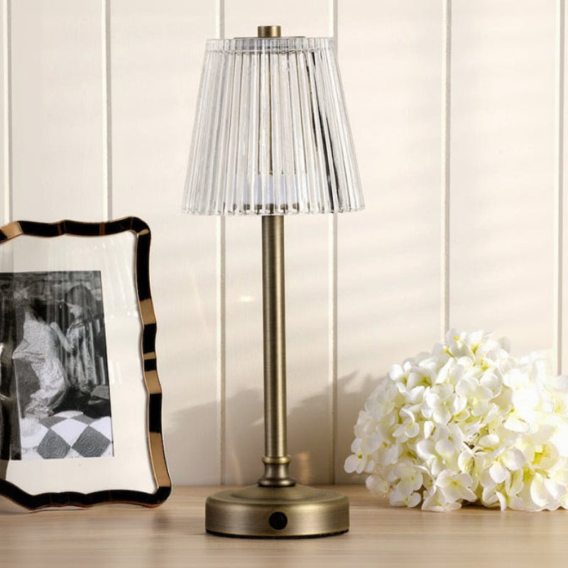 Callaghan Antique Brass Rechargeable Table Lamp