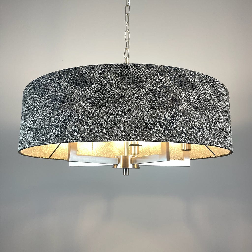 Circa 5 Light Brushed Steel with Viper Bronze