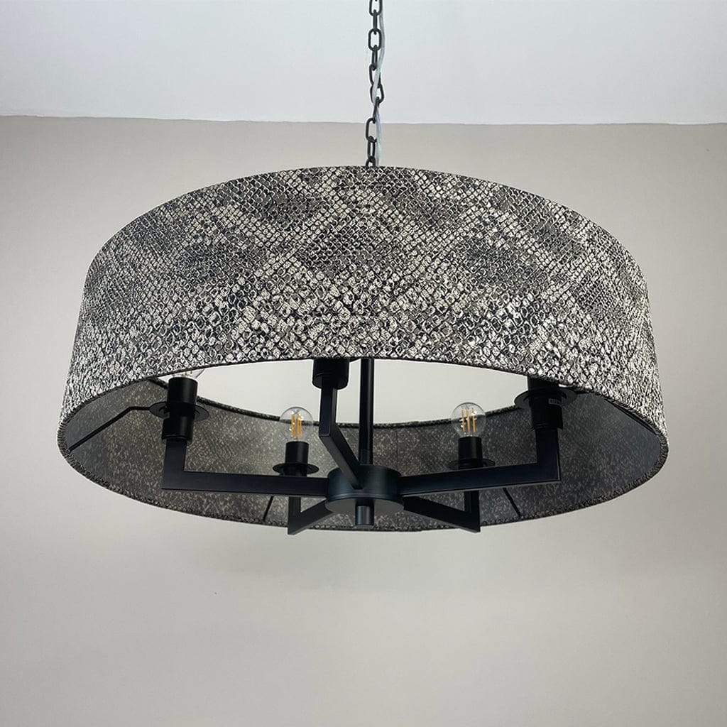 Circa 5 Light Matt Black with Viper Bronze