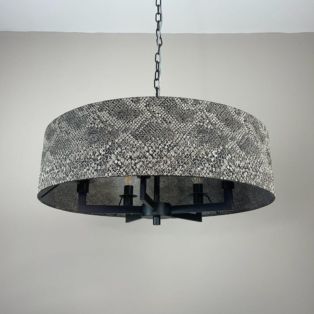 Circa 5 Light Matt Black with Viper Bronze