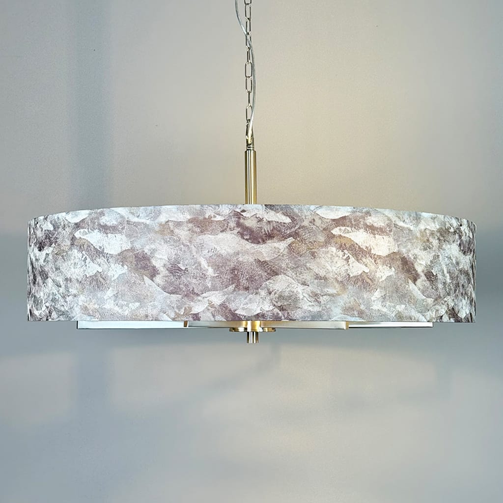 Circa 8 Light Brushed Steel with Varini Mocha