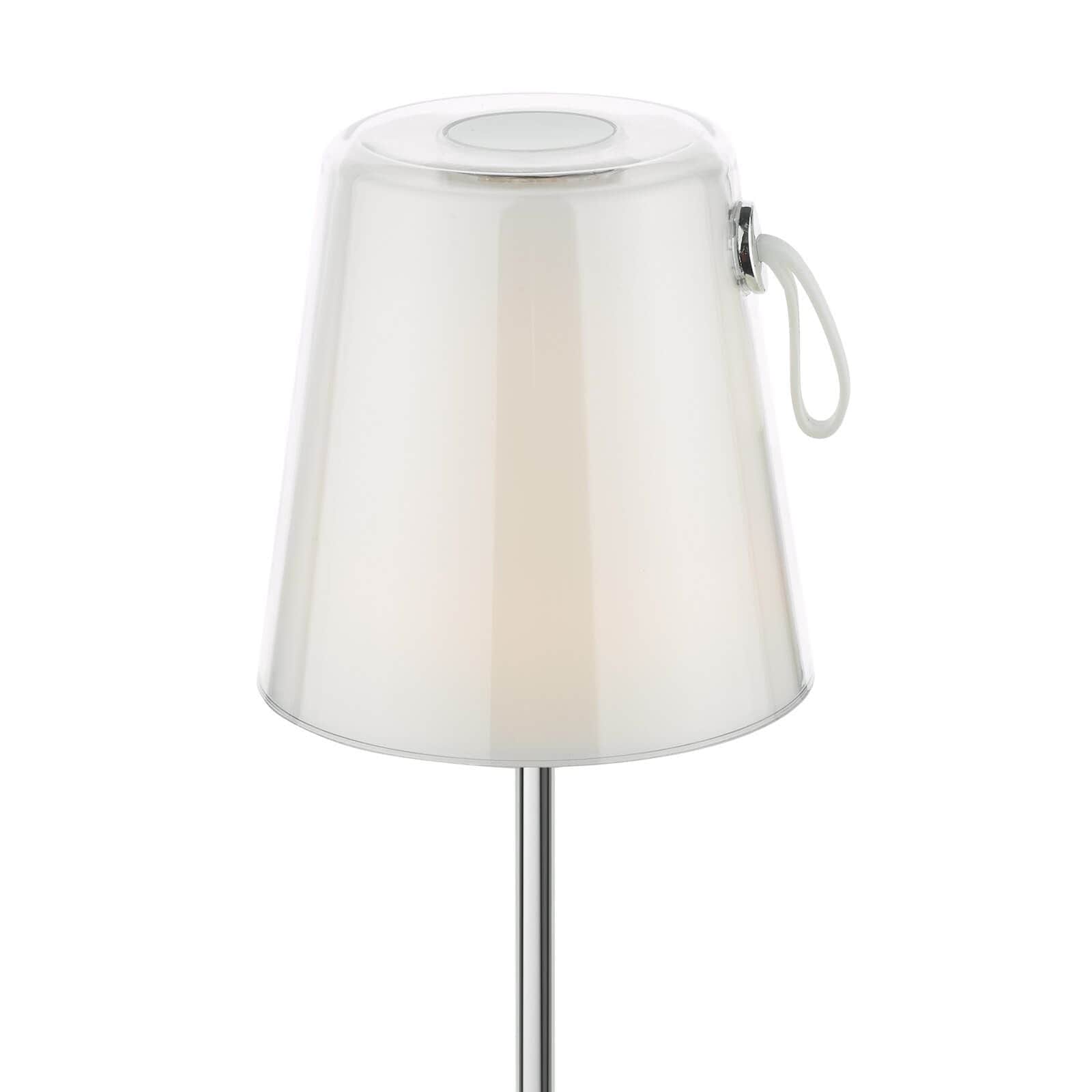 Colour Changing Rechargeable Chrome Table Lamp