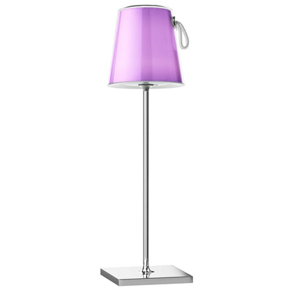 Colour Changing Rechargeable Chrome Table Lamp