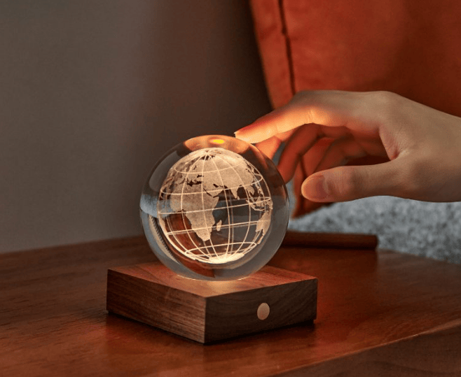 Amber Crystal Rechargeable Light - Earth