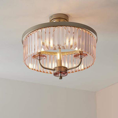 Lulu 3 Light Semi Flush Ceiling Light