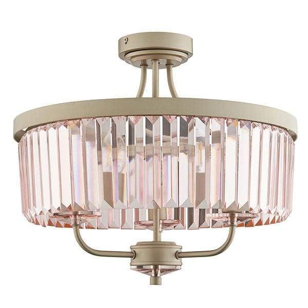 Lulu 3 Light Semi Flush Ceiling Light