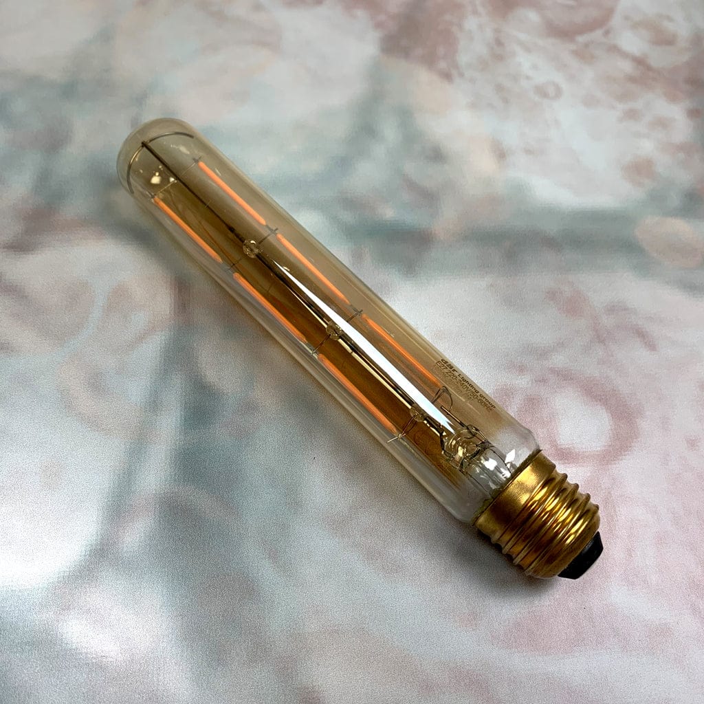 E27 Amber Tubular 6W Dimmable LED