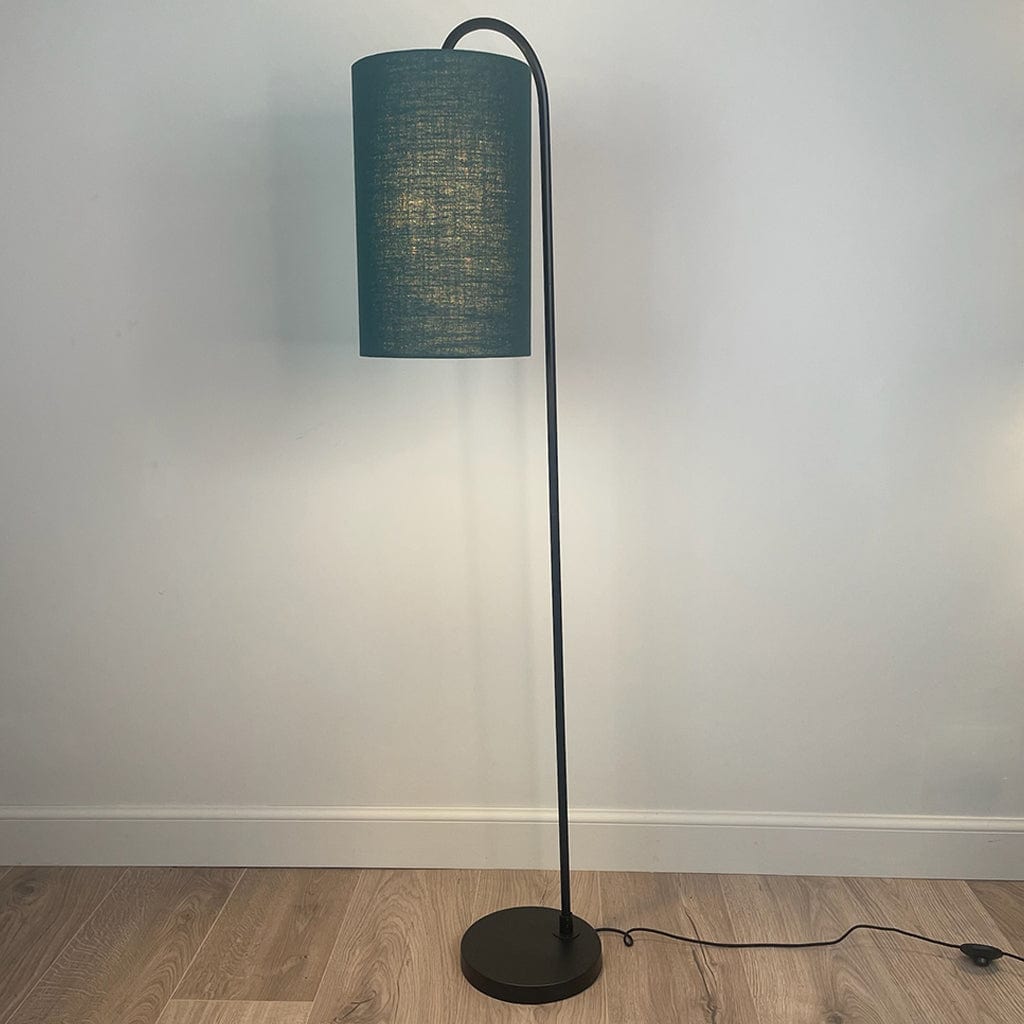 Black Idra Floor Lamp with Choice of Shade