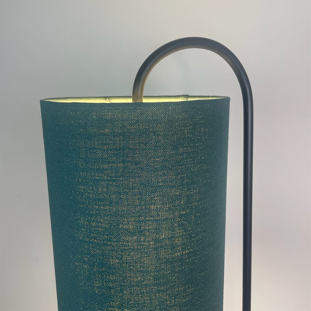 Black Idra Floor Lamp with Choice of Shade