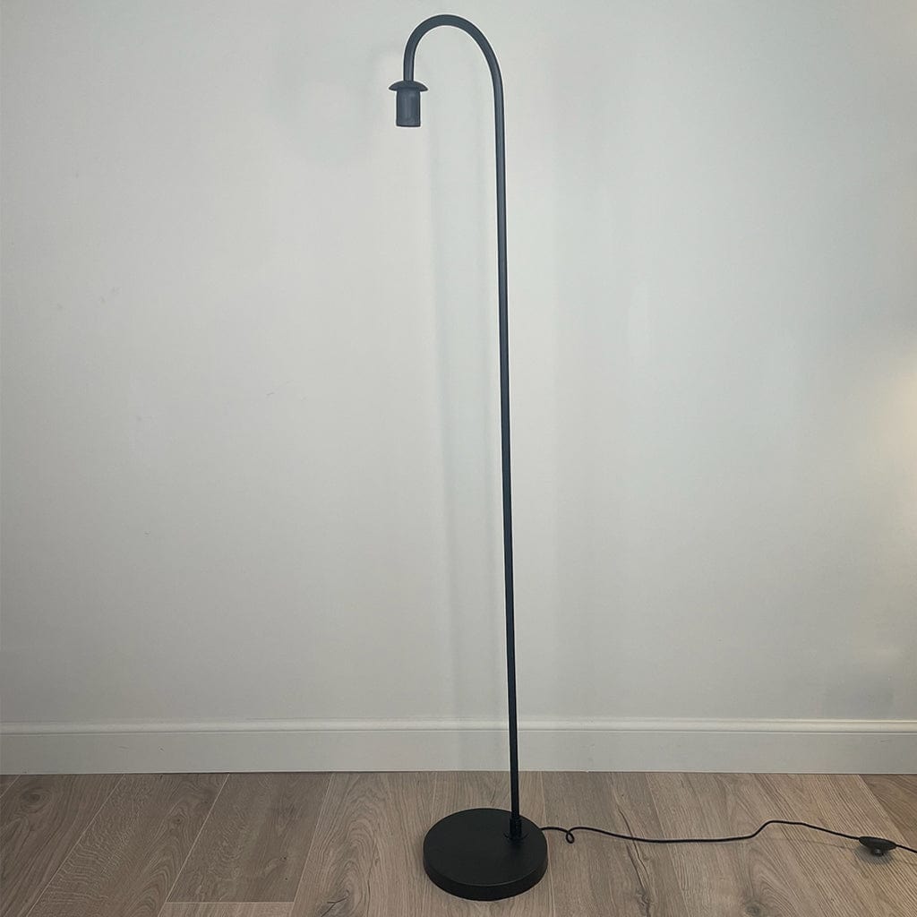 Black Idra Floor Lamp with Choice of Shade