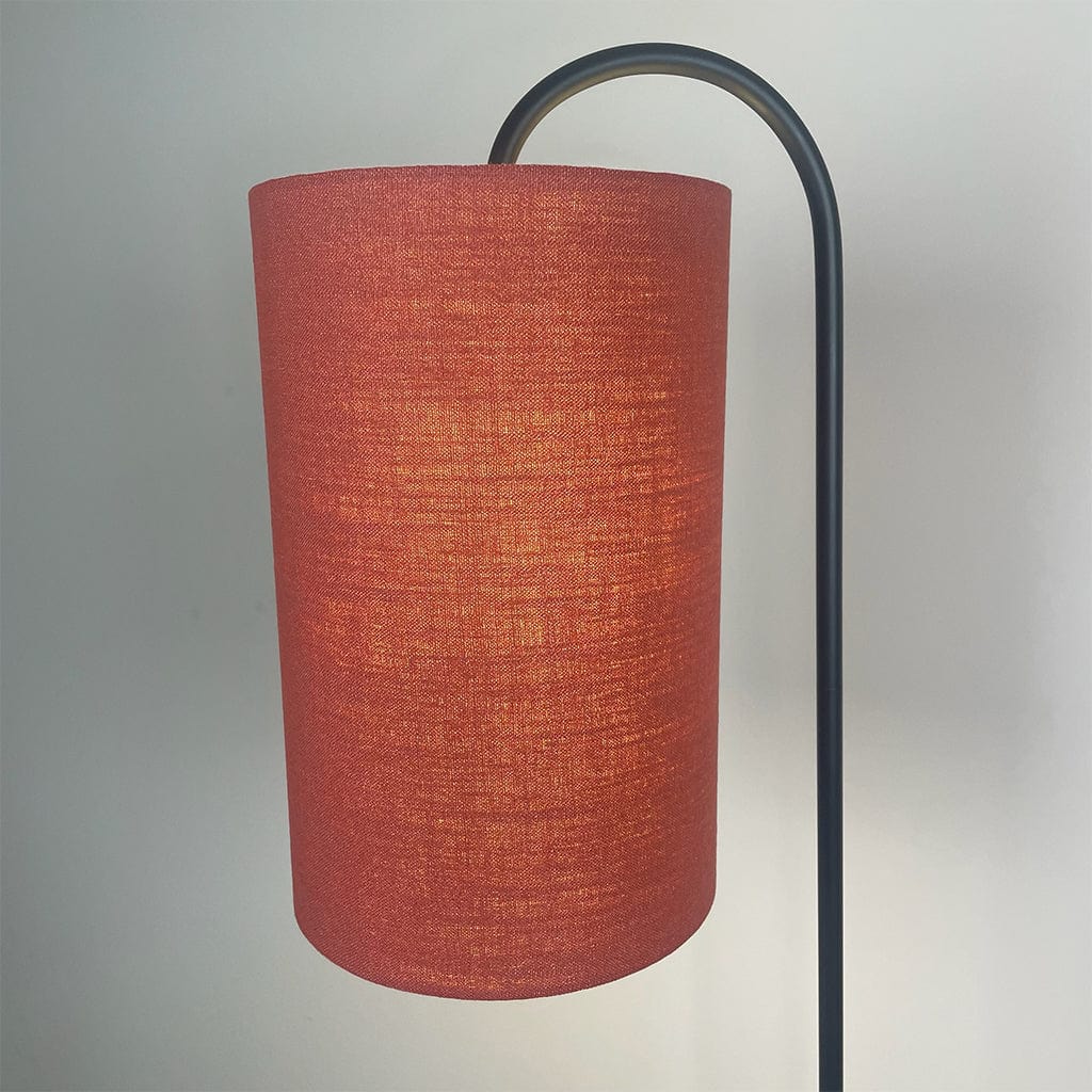 Black Idra Floor Lamp with Choice of Shade