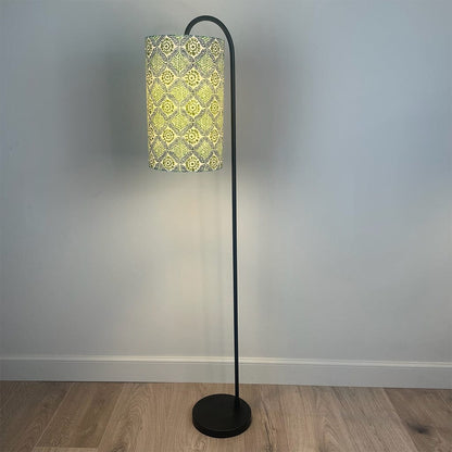 Black Idra Floor Lamp with Choice of Shade