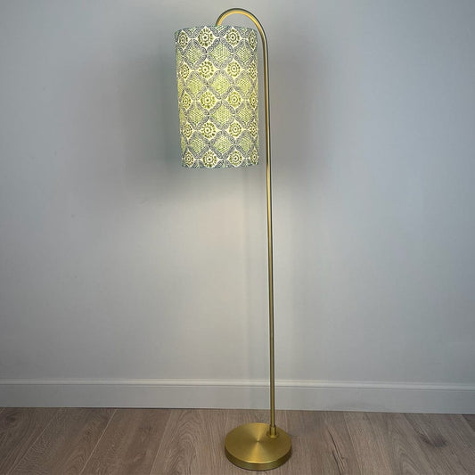 Aged Bronze Idra Floor Lamp with Choice of Shade