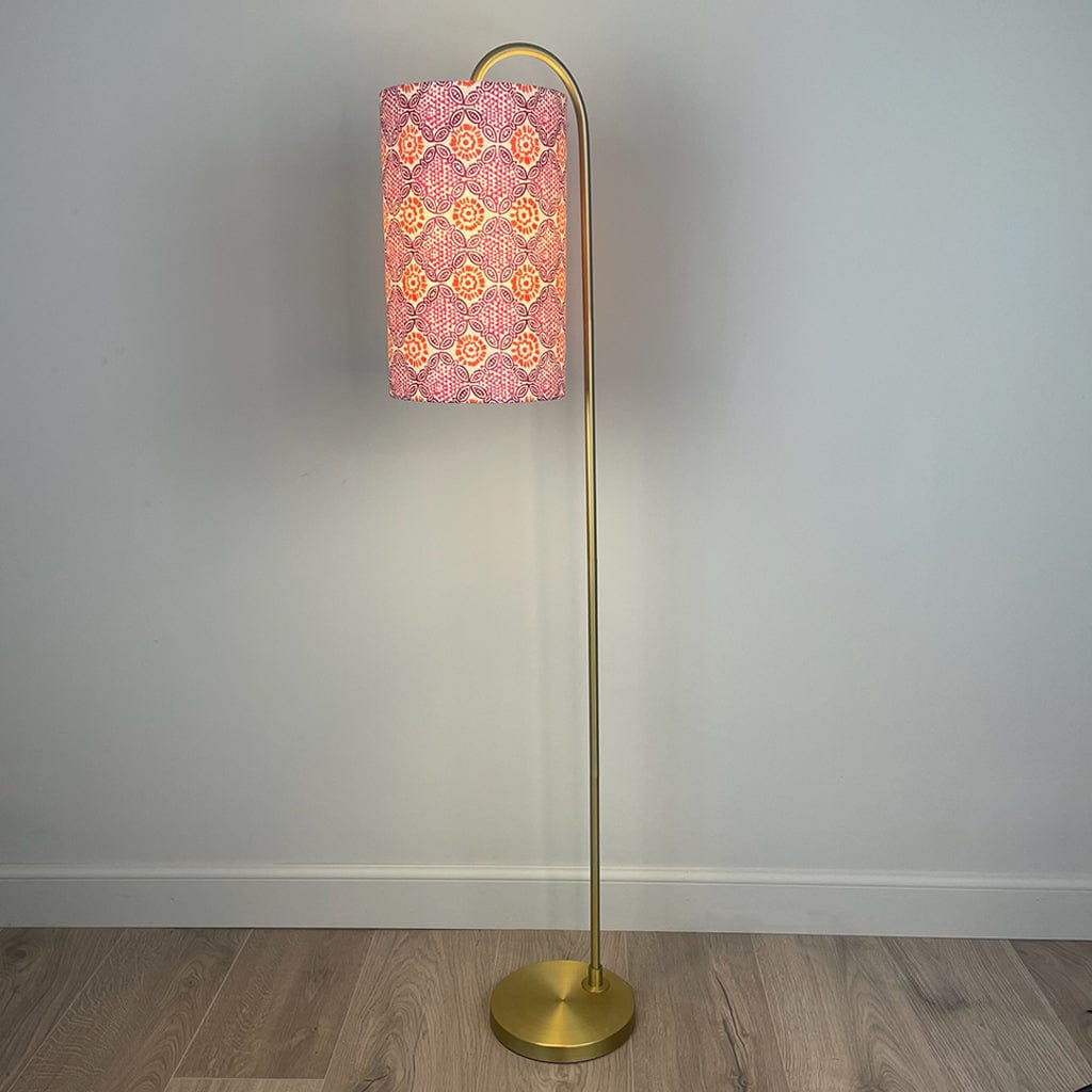 Aged Bronze Idra Floor Lamp with Choice of Shade