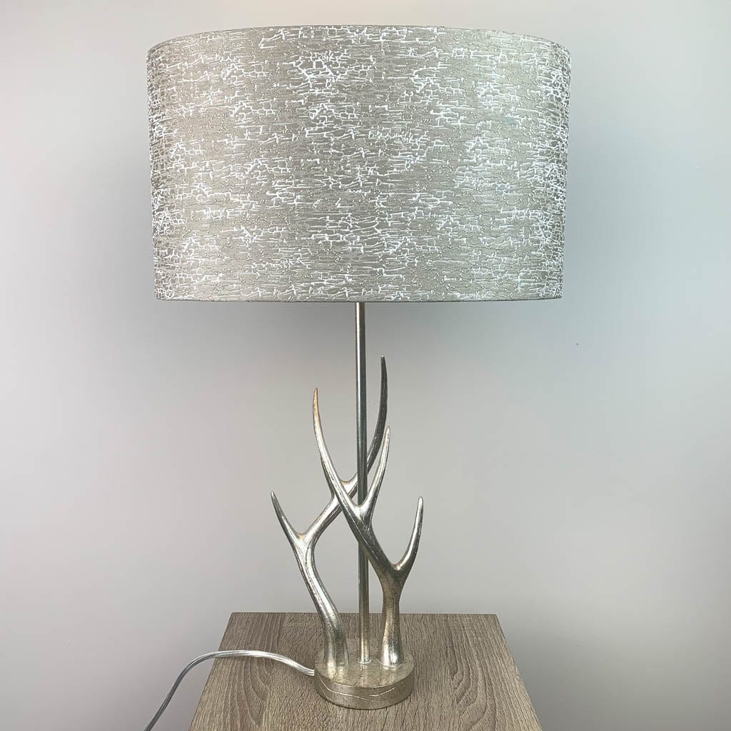 Mulroy Table Lamp with Oval Rion Taupe Shade