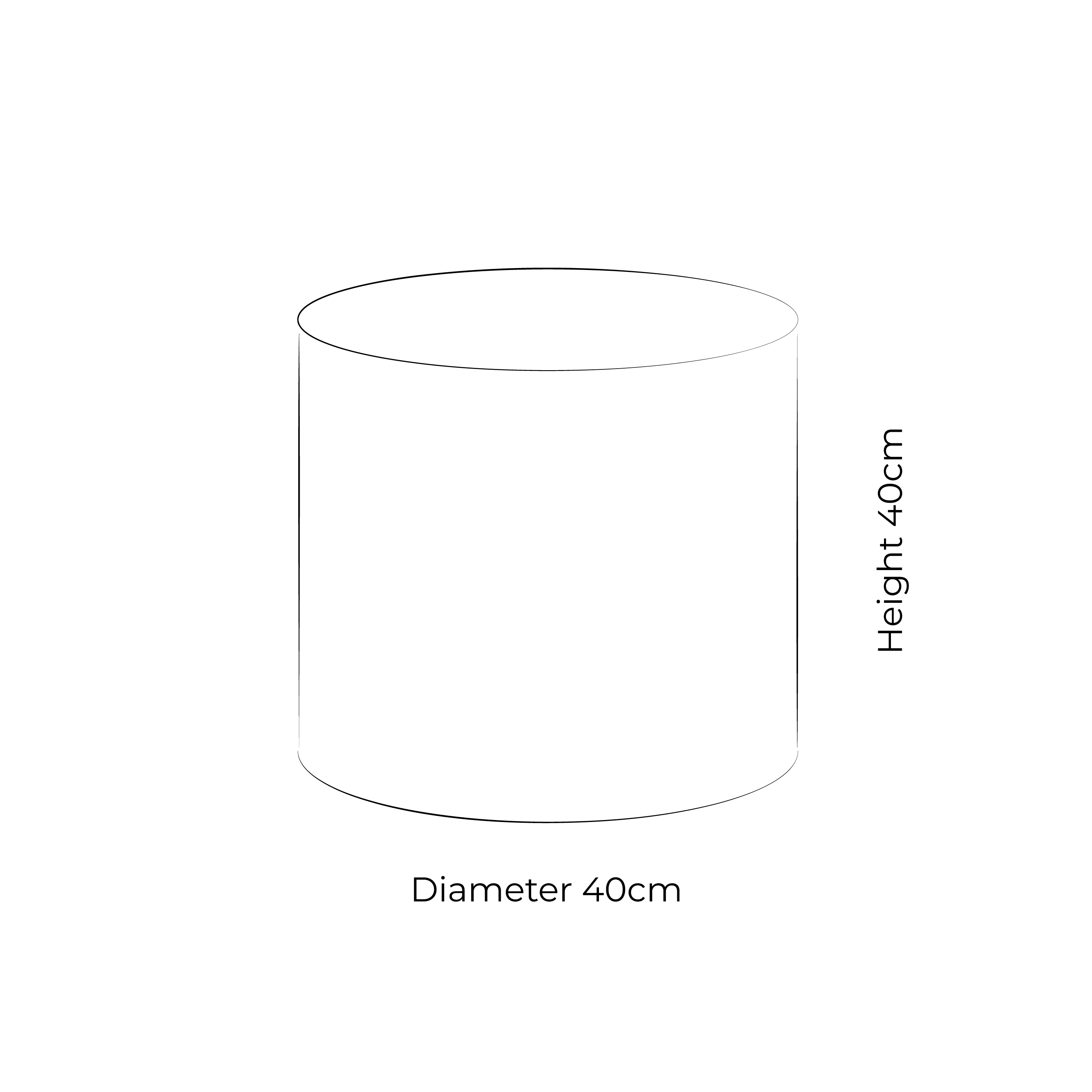 Deep 40cm Lampshade