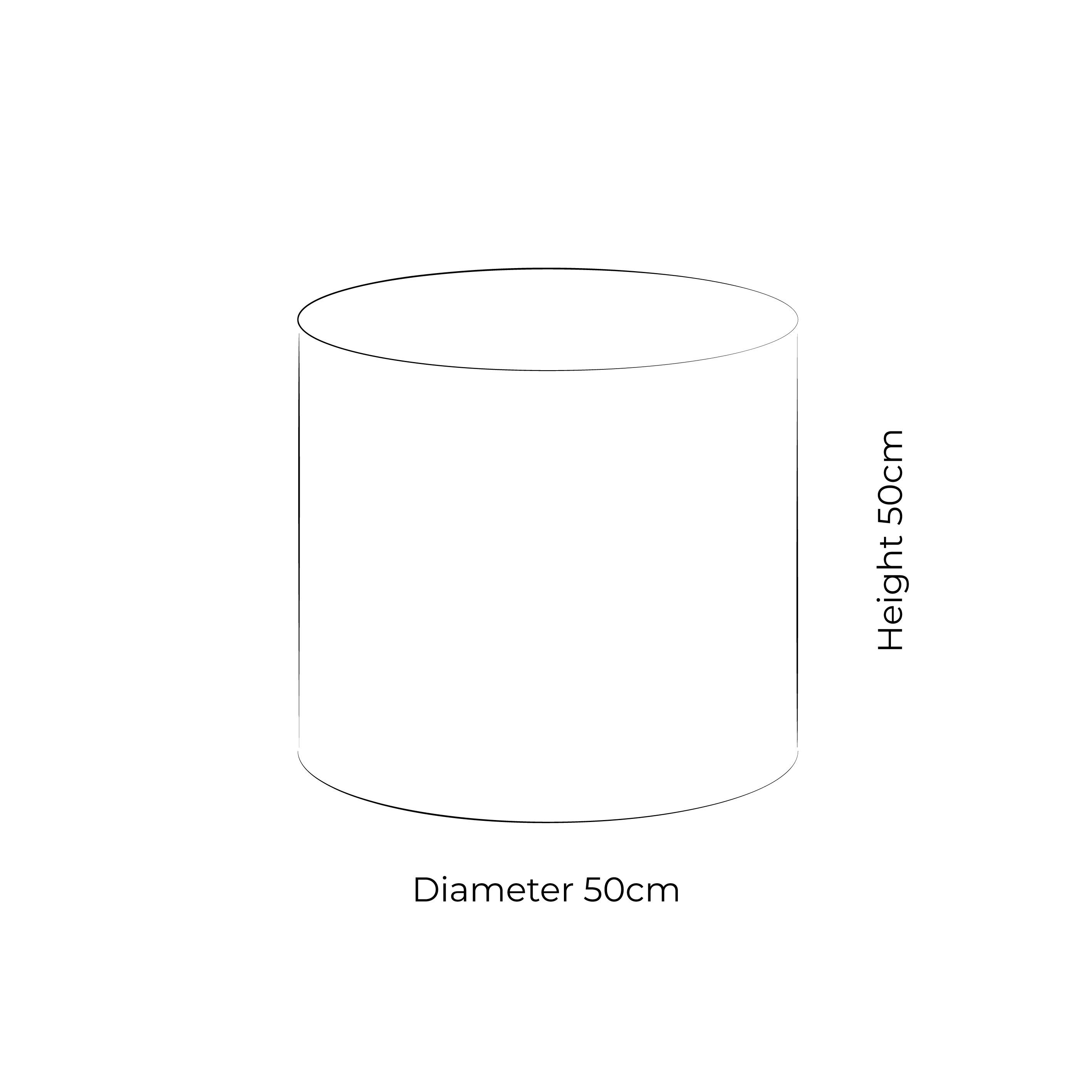 Deep 50cm Lampshade