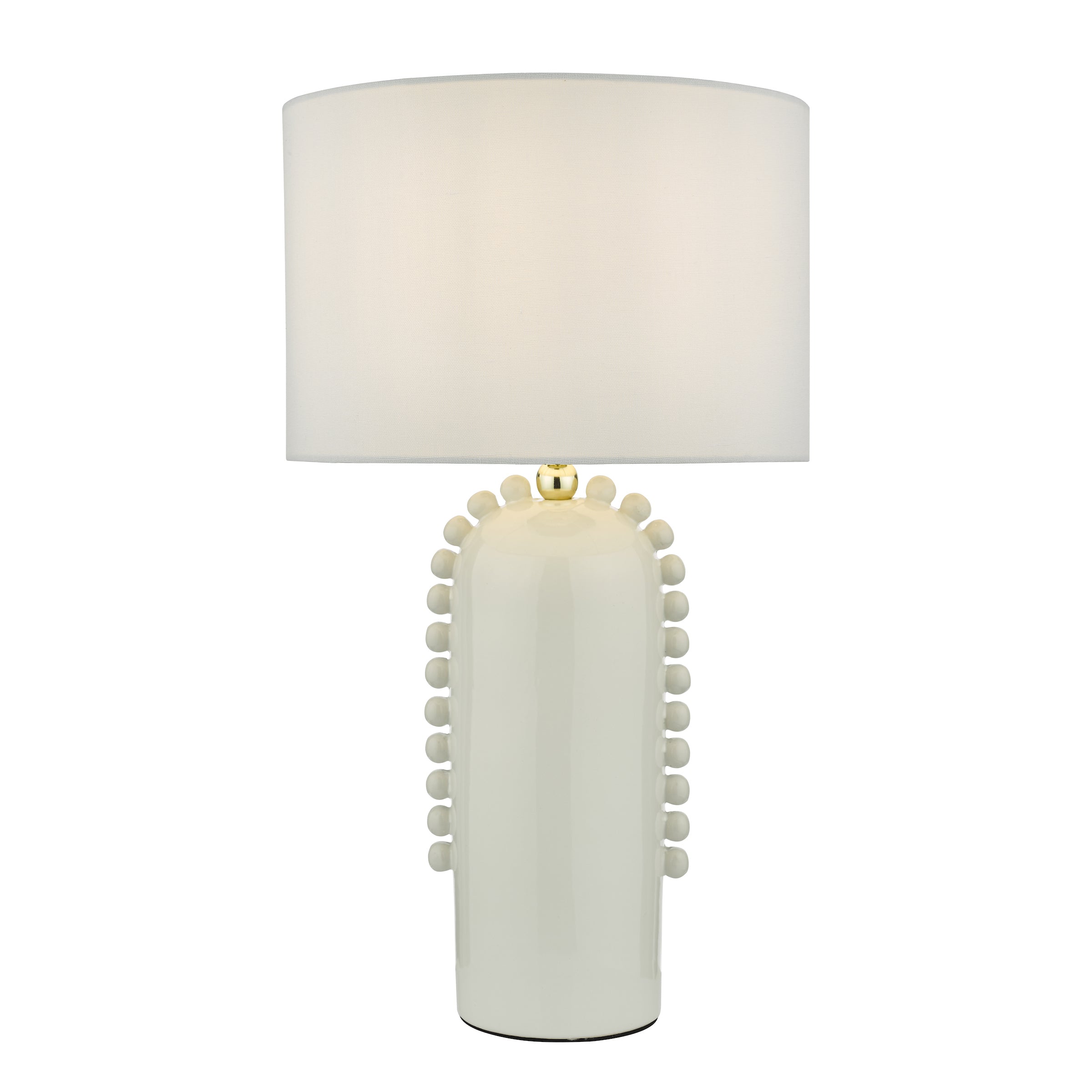 Sucre White Ceramic Table Lamp with Shade